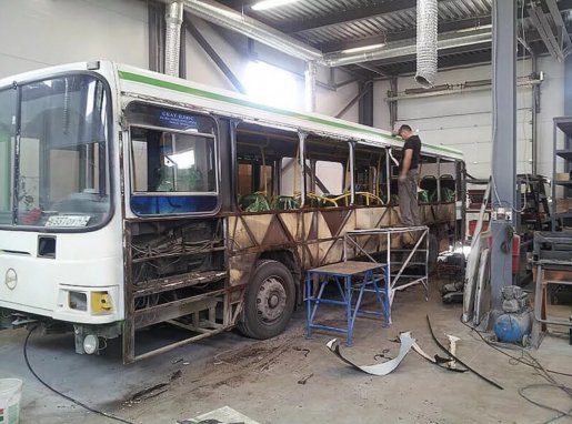 Ремонт автобусов, замена стекол, ремонт кузова стоимость ремонта и где отремонтировать - Чебоксары